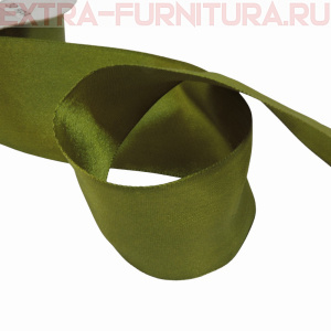 Лента атласная 50 мм цв.140 хаки рул.27,42м