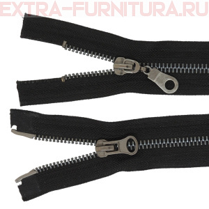 Молния Металл Т5 2 замка, 85 см, оксид