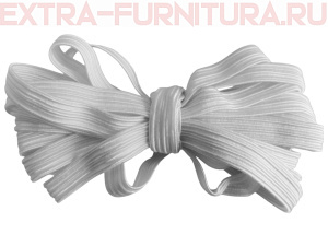 Резинка плетельная шир. 10 мм,  белая (уп.-100м)