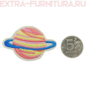 Термоаппликация Планета цв.розовый