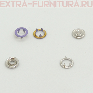 Кнопка рубашечная 9,5мм кольцо, цв.166 сирень глянцевый (уп.1440шт) Buttoni *