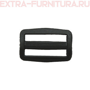 Пряжка  2-х щелевая 50 мм, цв. черный, арт.8826 (уп. 100 шт)