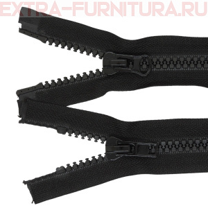 Молния Трактор Т8 2 замка, дл.90 см, цв.черный, усил. звено (кл.А)