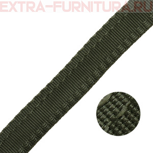 Тесьма брючная арт.4316 шир. 16мм, односторонняя, цв.хаки, уп.50м