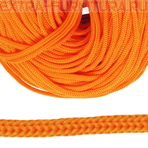 Шнур  ПП 4мм, цв.125 оранжевый, уп.100м, пл.2,7 гр/м, арт.В501