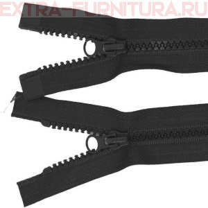 Молния Трактор Т5 2 замка 90см, цв. 322 черный, LOGO