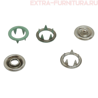 Кнопка рубашечная 9,5мм кольцо, цв.199 бледно-зеленый глянцевый (уп.1440шт) Buttoni