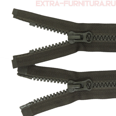 Молния Трактор Т8 2 замка 80см, цв.328 хаки темный, LOGO