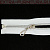 Молния спираль декор Т5 70см цв.белый/серебро MaxZipper*