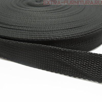 Стропа шир.30мм, цв.610 темно-серый, уп.50м, пл. 11,7 гр/м