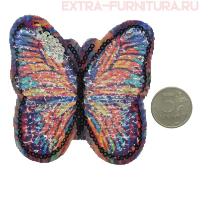 Термоаппликация Бабочка №1 ассорти *