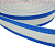 Стропа двухцветная, шир.30мм, цв. василек/белый, уп.25м, пл. 17 гр/м