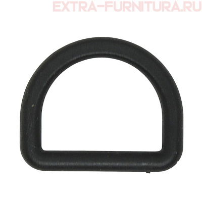 Полукольцо 25 мм пластик, цв.черный уп. 1000шт