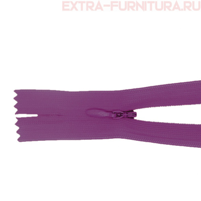 Молния потайная № 3, 50 см, цв. 143 фуксия п/э пл.9,3 гр/м
