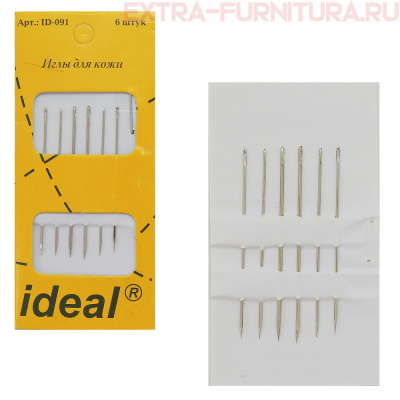 Иглы IDEAL арт.ID-091 для кожи, уп.6 игл