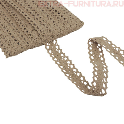 Тесьма вязаная арт.TBY-6307-1 шир.20мм, цв.30 капучино, уп.10м