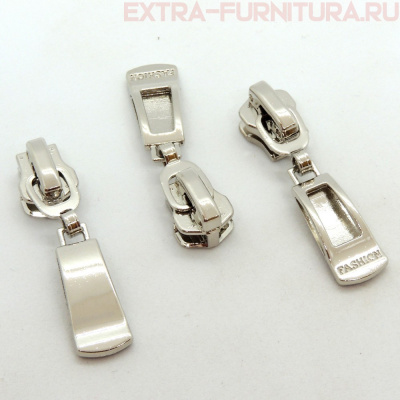 Бегунок декоративный автомат М5 никель №1 (уп.50шт)